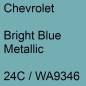 Preview: Chevrolet, Bright Blue Metallic, 24C / WA9346.